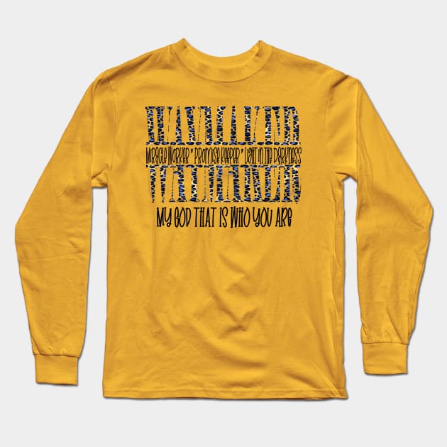 WayMaker Miracle Worker (leopard) Long Sleeve T-Shirt by  Dynamic Diva Designs